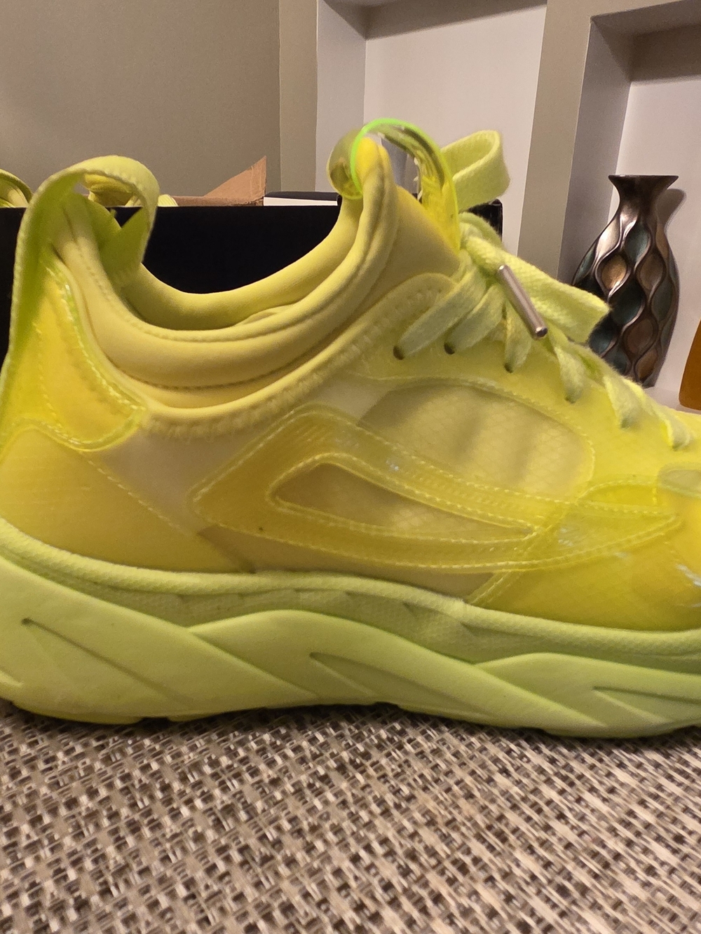 Fila Neon Yellow Platform Trainer - Picture 2 of 5